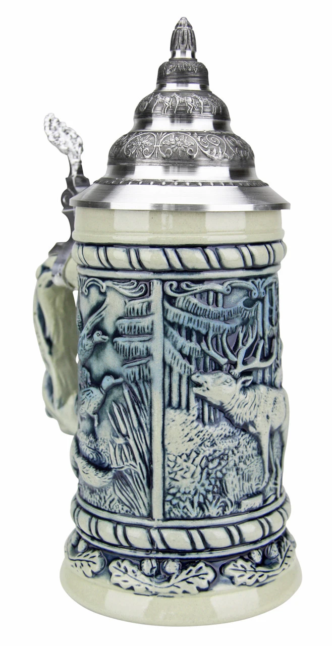 Alpine Wildlife Antique Style Beer Stein 4 Alpine Wildlife Antique Style Beer Stein - Image 2