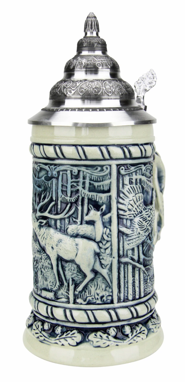 Alpine Wildlife Antique Style Beer Stein 7 Alpine Wildlife Antique Style Beer Stein - Image 5