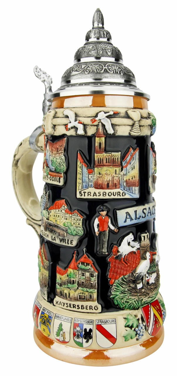 Alsace Souvenir Beer Stein 4 Alsace Souvenir Beer Stein - Image 2