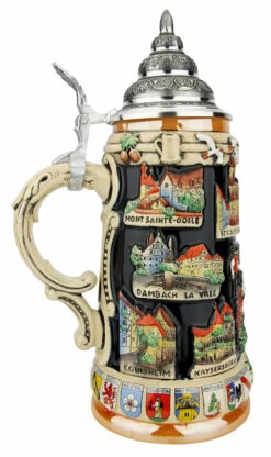 Alsace Souvenir Beer Stein 9 Alsace Souvenir Beer Stein -Luxury Cupware Shop Alsace Souvenir Beer Stein K309AL LS SM 02074.1649887610