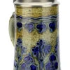 Art Nouveau Stylized Linden Tree Salt Glaze Beer Stein