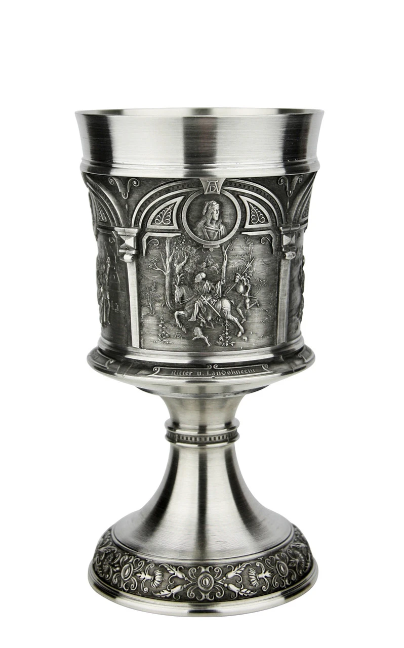 Artist Albrecht Duerer Pewter Wine Chalice - Image 2