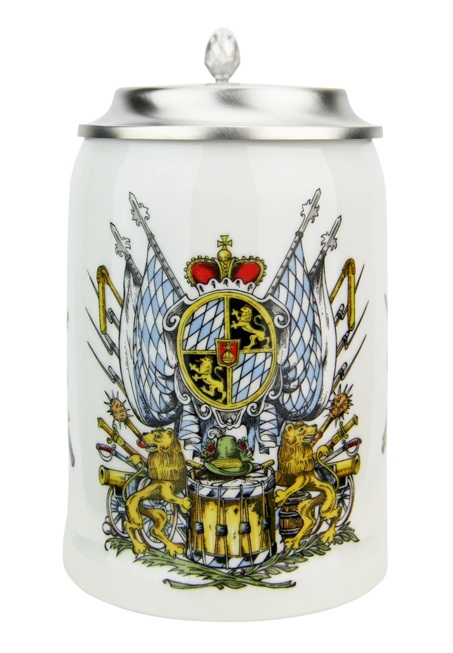 Zimmermann Bavaria Crest Porcelain Beer Stein 4 Zimmermann Bavaria Crest Porcelain Beer Stein - Image 2