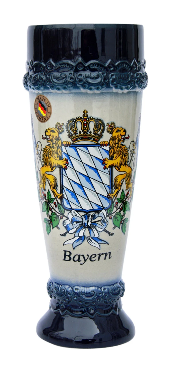 Bavaria Crest Stoneware Wheat Beer Cup 3 Bavaria Crest Stoneware Wheat Beer Cup