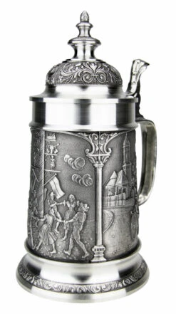 Bavarian Village Maypole Pewter Beer Stein 11 Bavarian Village Maypole Pewter Beer Stein -Luxury Cupware Shop Bavarian Village Maypole Pewter Beer Stein DN8545SDZ RA SM 17896.1541621537