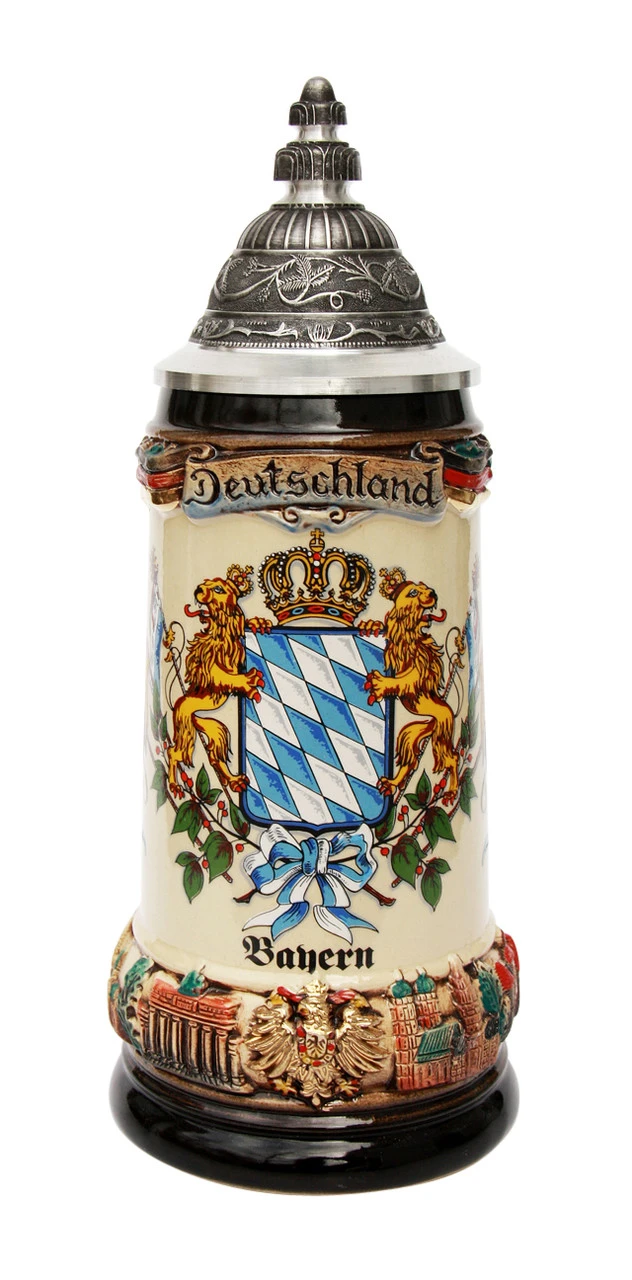 Bayern Flags Coat Of Arms Deutschland Beer Stein