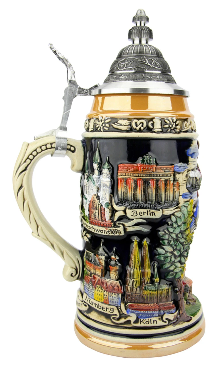 Beer Garden Panorama Grotto Stein | 1 Liter 5 Beer Garden Panorama Grotto Stein | 1 Liter - Image 3