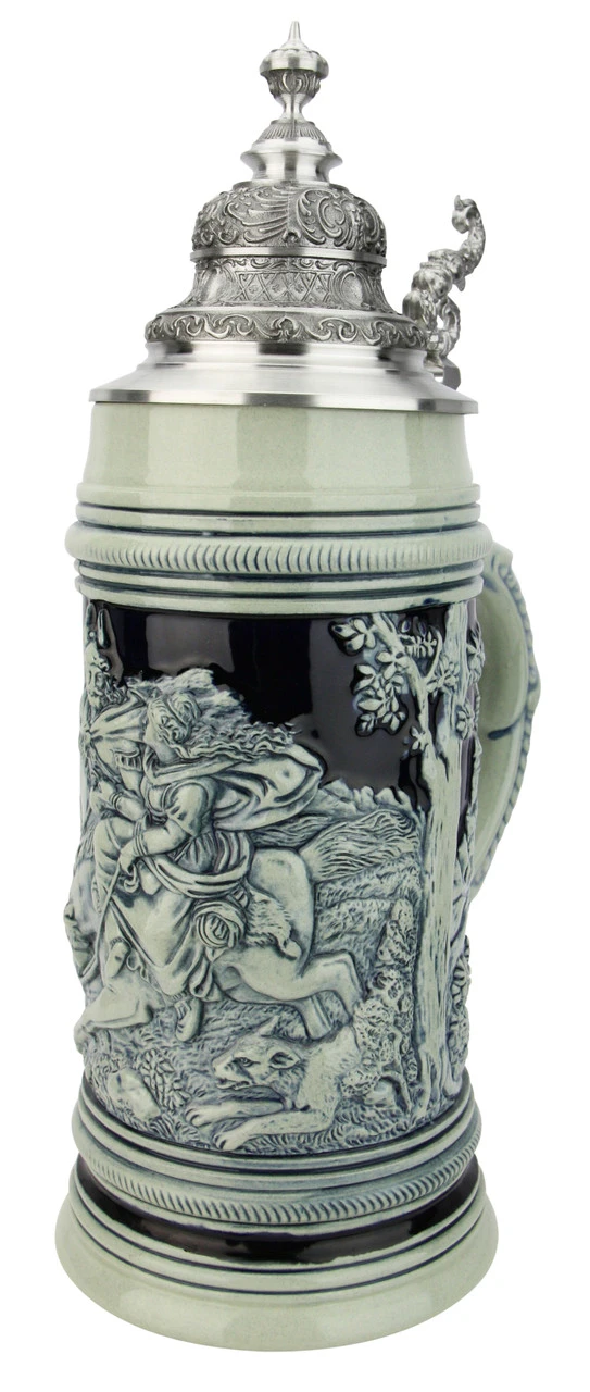 Cherusker Duemler Beer Stein Cobalt Blue 4 Cherusker Duemler Beer Stein Cobalt Blue - Image 2