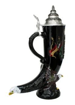 Deutschland Eagle Drinking Horn Beer Stein