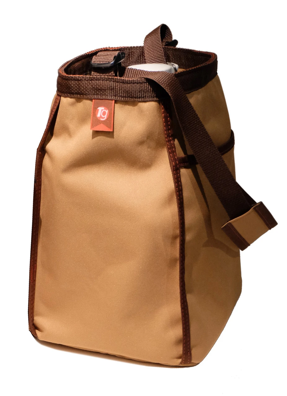 Double German Beer Growler Tote Bag Honey Wheat 3 Double German Beer Growler Tote Bag Honey Wheat