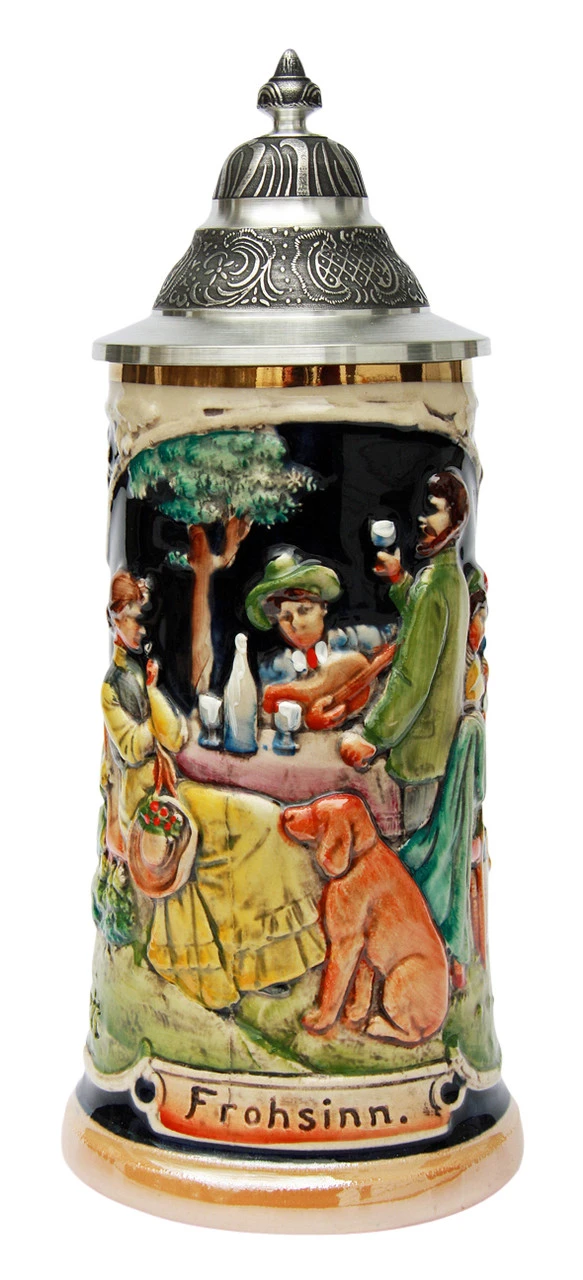 Gemuetlichkeit Reproduction German Beer Stein 2 Gemuetlichkeit Reproduction German Beer Stein