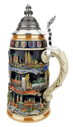 German Cities Beer Stein -Luxury Cupware Shop German Cities Beer Stein ZB1941996 Back SM 03660.1618348331