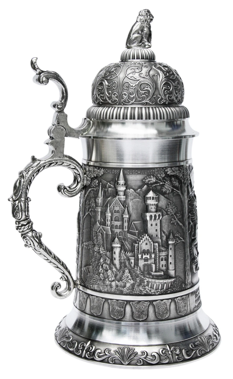 Giant Bavaria Pewter Beer Stein 6 Giant Bavaria Pewter Beer Stein - Image 4
