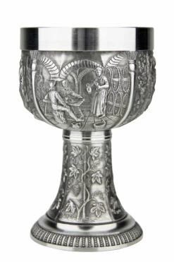 Grape Harvest Pewter Wine Chalice -Luxury Cupware Shop Grape Harvest Pewter Wine Chalice AS60019 Side1 SM 54763.1511126267