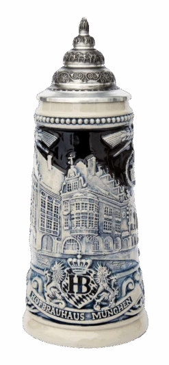 Luxury Cupware Shop 40 Luxury Cupware Shop -Luxury Cupware Shop Hofbraeuhaus Munich Brewery Beer Stein Cobalt K1019SGHB FNT SM 65313.1395859824