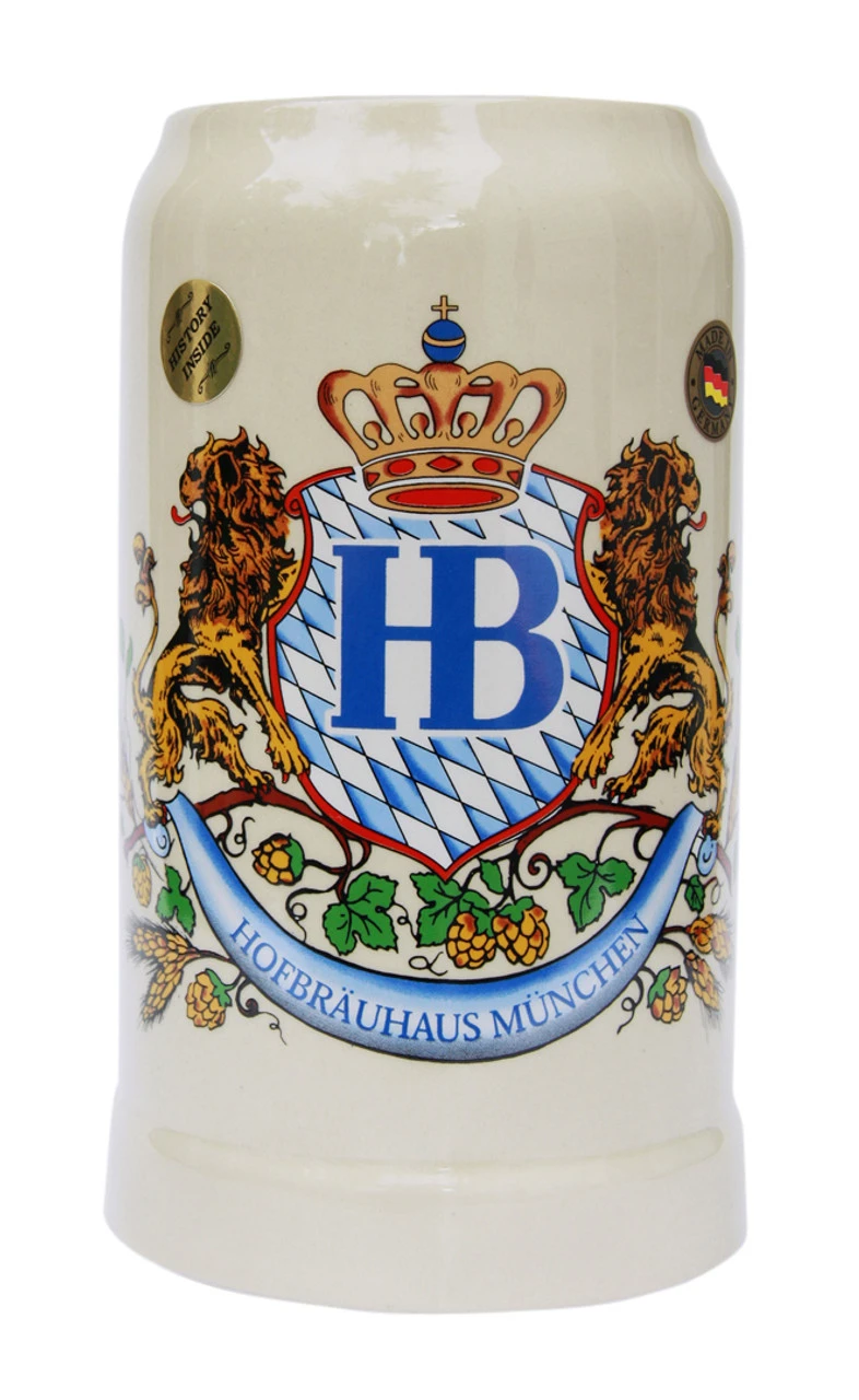 Hofbrauhaus 1 Liter Stoneware Beer Mug 3 Hofbrauhaus 1 Liter Stoneware Beer Mug