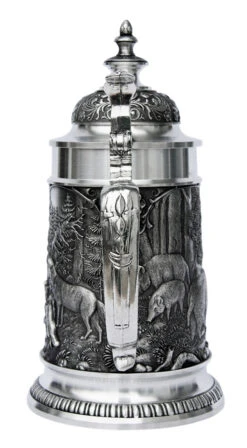Hunters Pewter Beer Stein -Luxury Cupware Shop Hunters Pewter Beer Stein DN8675SZ Back SM 13718.1398609426
