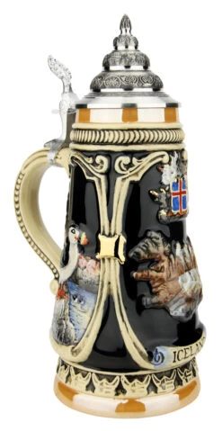 Iceland Beer Stein -Luxury Cupware Shop Iceland German Beer Stein K303IC LA SM 04603.1623269941