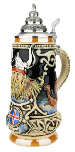 Iceland Viking Beer Stein -Luxury Cupware Shop Iceland Viking Beer Stein K303VIC RA SM 83196.1623270600