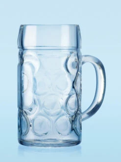 Dimpled Oktoberfest Glass Beer Mug 1 Liter -Luxury Cupware Shop Isar Tankard 71101.1300562705