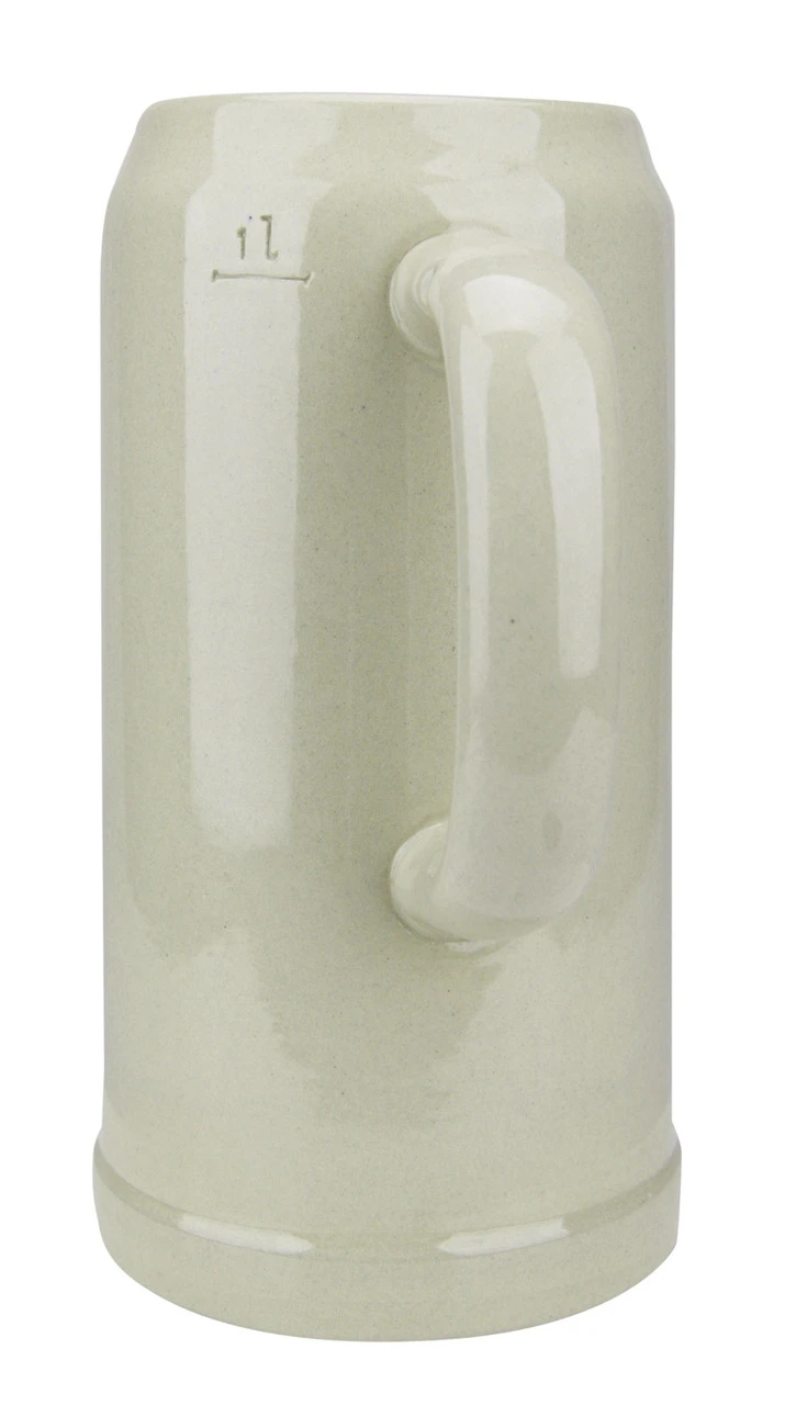 King Werk Gray Glaze Stoneware Beer Mug 1 Liter - Image 4