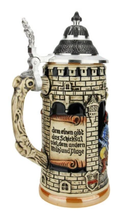Lifes A Gamble Medieval Themed Beer Stein -Luxury Cupware Shop Lifes a Gamble Medieval Themed Beer Stein KT1290BZ LS SM 27122.1618429335