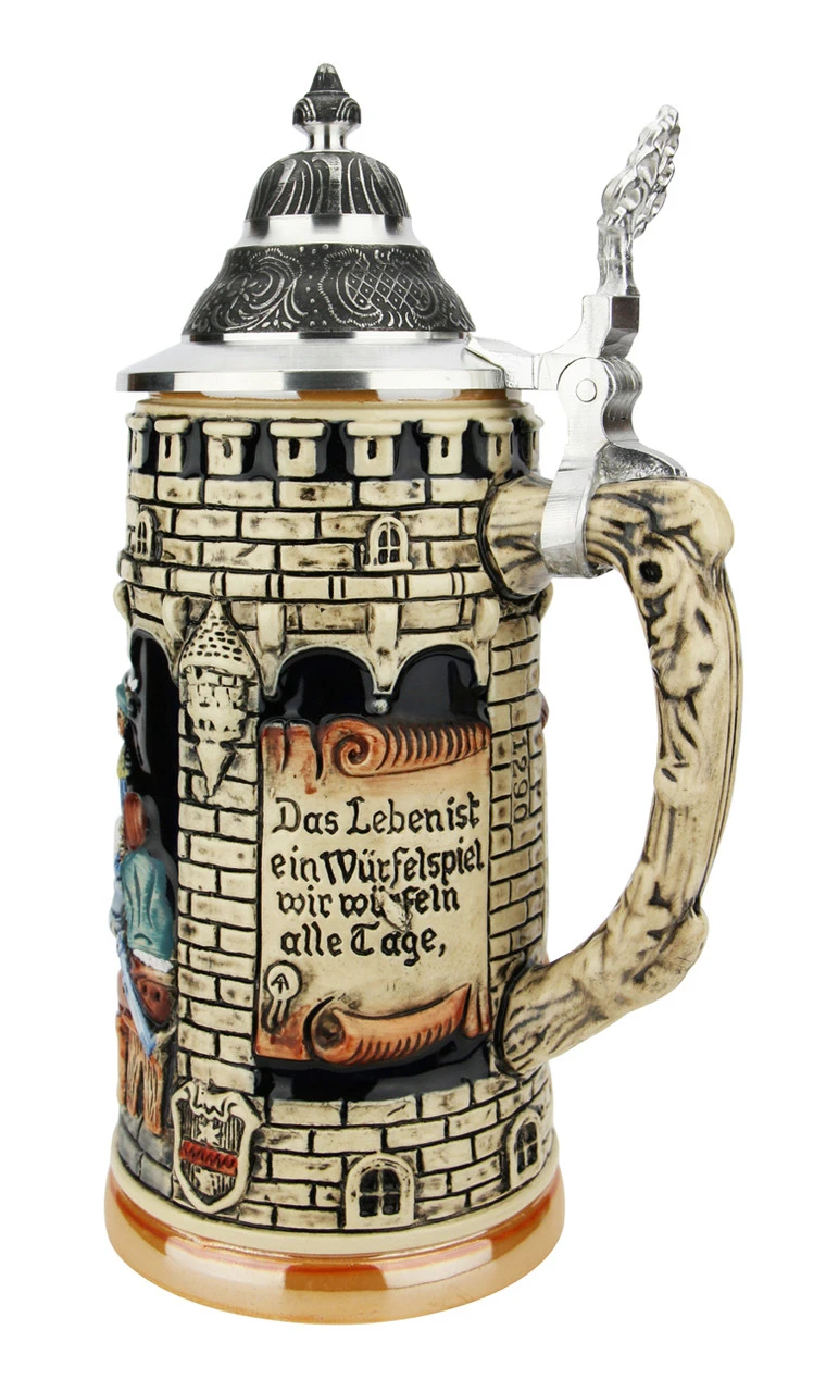 Lifes A Gamble Medieval Themed Beer Stein - Image 4