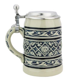 Lion Head Traditional Cobalt Stone Gray Finish Beer Stein 10 Lion Head Traditional Cobalt Stone Gray Finish Beer Stein -Luxury Cupware Shop Lion Head Traditional Cobalt Stone Gray Finish Beer Stein K6201SG LS SM 04311.1605400726