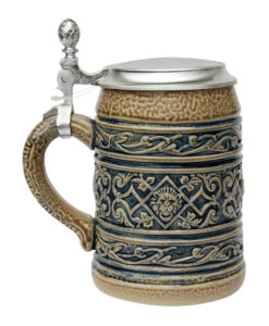 Lion Head Traditional Salt Glaze Beer Stein