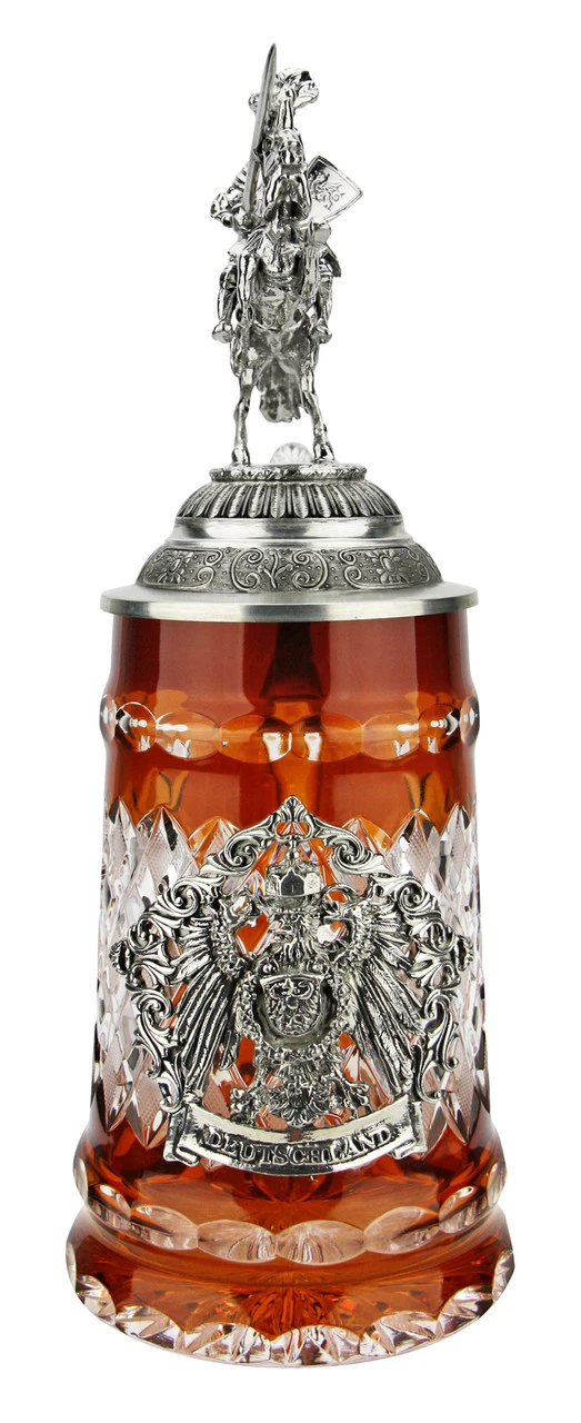 Lord Of Crystal German Knight Beer Stein Amber - Image 6