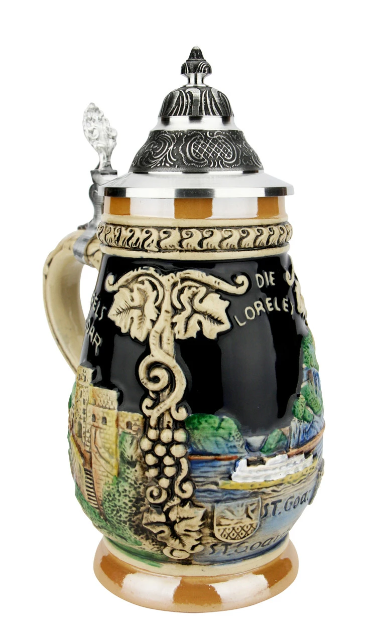 Loreley St. Goar Rhein River Beer Stein - Image 2