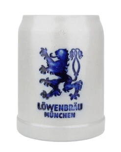 Lowenbrau Brewery 0.5 Liter Salt Glaze Stoneware Beer Mug