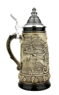 Moselle River Valley Beer Stein | 0.25 Liter -Luxury Cupware Shop Moselle River Valley Beer Stein 0.25 Liter ZB1731406 LS SM 59386.1676412519