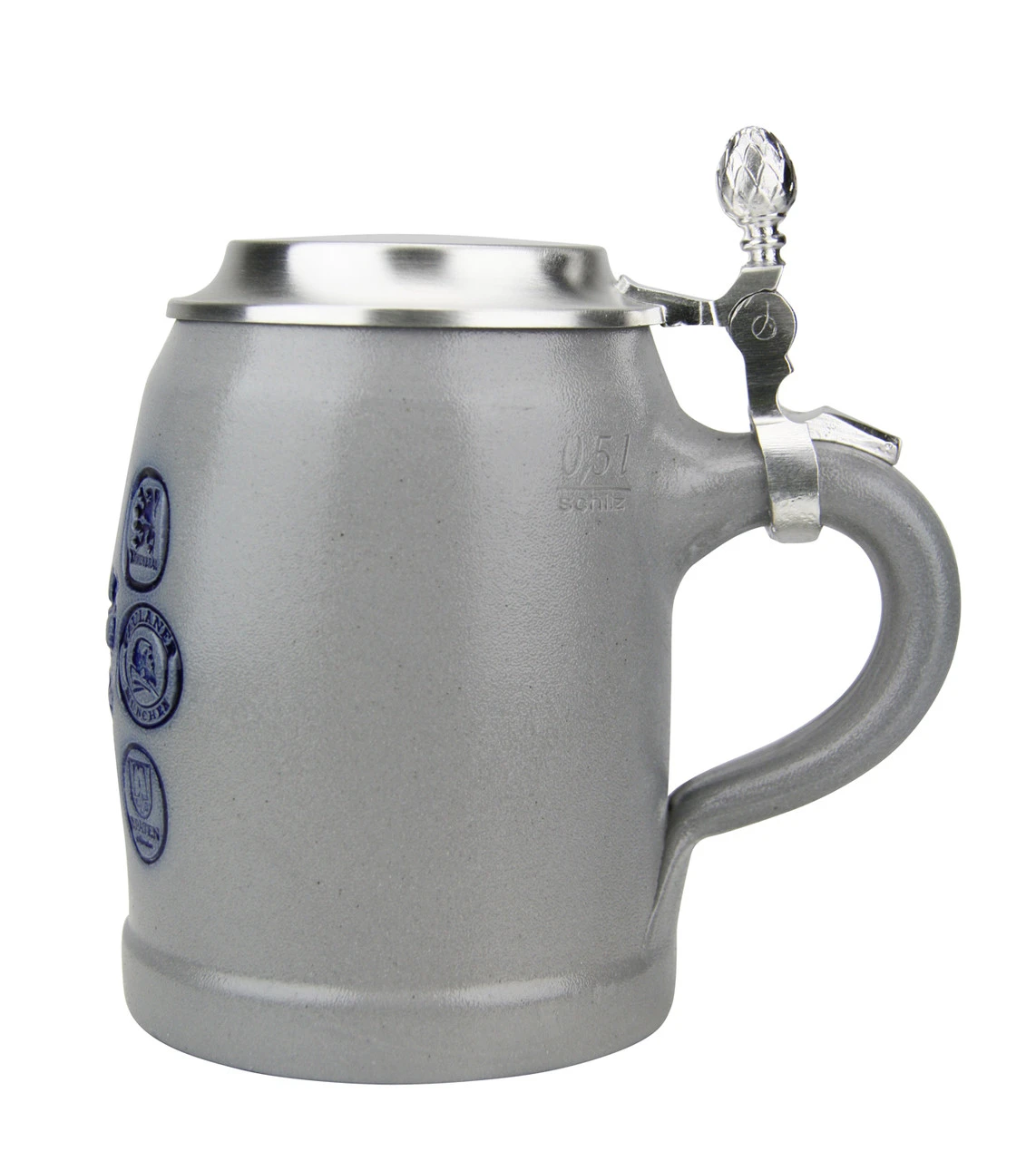 Munich Breweries 0.5 Liter Salt Glaze Stoneware Beer Stein - Image 2