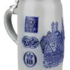 Munich Breweries 1 Liter Salt Glaze Stoneware Beer Stein -Luxury Cupware Shop Munich Breweries 1 Liter Salt Glaze Stoneware Beer Stein MS6BRAU1ZD LA SM 11600.1503861377