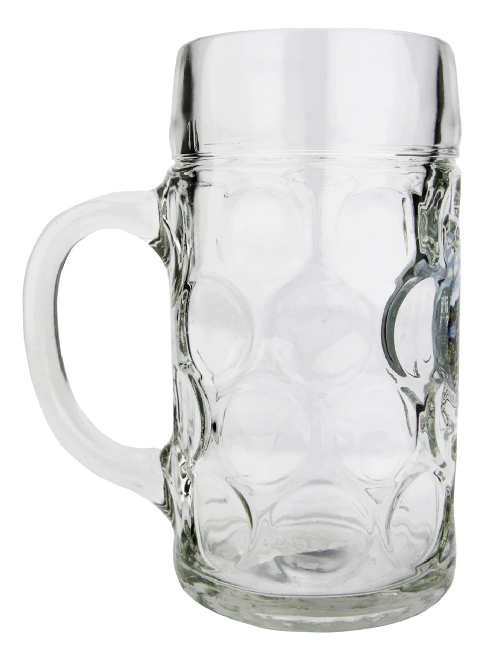 Neuschwanstein Dimpled Oktoberfest Glass Beer Mug 1 Liter - Image 3