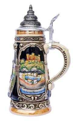 Neuschwanstein And Hohenschwangau Castle Beer Stein -Luxury Cupware Shop Neuschwanstein Hohenschwangau Beer Stein K303N RS SM 44081.1401398181