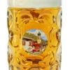 Oberammergau Dimpled Oktoberfest Glass Beer Mug 1 Liter