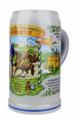 Official Munich Oktoberfest 2015 Wirtekrug Salt Glaze Beer Mug -Luxury Cupware Shop Official Munich Oktoberfest 2015 Wirtekrug Salt Glaze Beer Mug RA SM 27215.1503611312