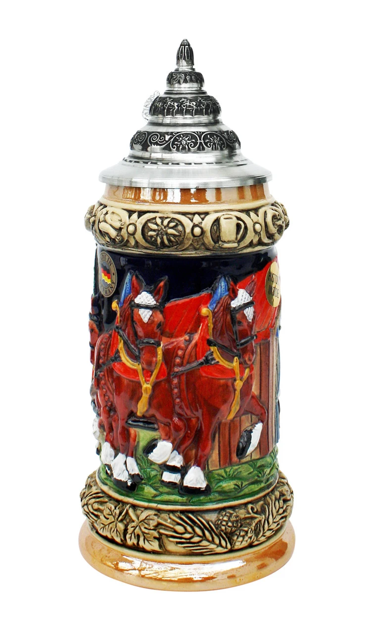 Oktoberfest Clydesdale And Beer Wagon Stein 2 Oktoberfest Clydesdale And Beer Wagon Stein