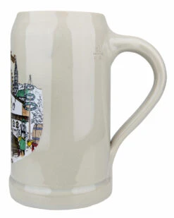 Oktoberfest Stoneware Beer Mug 1 Liter -Luxury Cupware Shop Oktoberfest Stoneware Beer Mug 1 Liter GS38045OKT Side SM 35485.1541106139