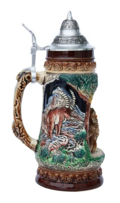 Owl Wildlife Grotto Beer Stein -Luxury Cupware Shop Owl Wildlife Beer Stein K335BO LS SM 55391.1401398708