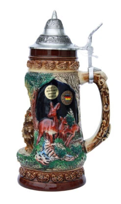 Owl Wildlife Grotto Beer Stein -Luxury Cupware Shop Owl Wildlife Beer Stein K335BO RS SM 55687.1401398706