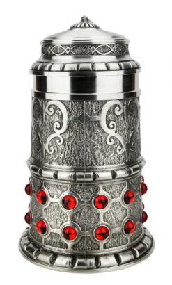 Pewter Rubin Swarovski Beer Stein -Luxury Cupware Shop Pewter Rubin Swarovski Beer Stein AS13115 FNT SM 19684.1618255275