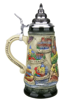 Rhein River Beer Stein Rustic -Luxury Cupware Shop Rhein River Beer Stein Rustic K307RUR LS SM 03890.1507158447