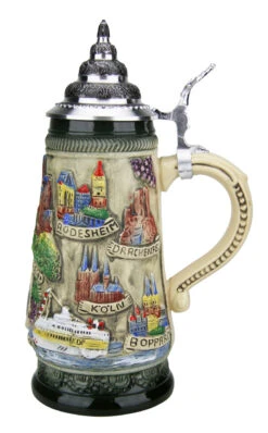 Rhein River Beer Stein Rustic -Luxury Cupware Shop Rhein River Beer Stein Rustic K307RUR RS SM 27901.1507158447