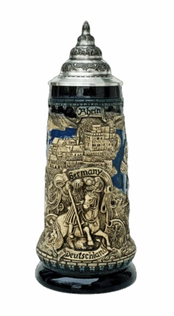 Rhein River Panorama Beer Stein Cobalt