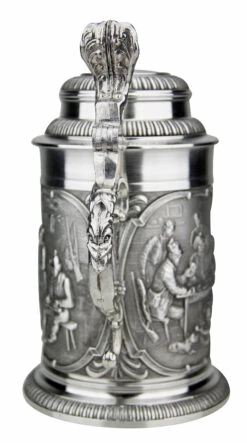 Rothenburg Pewter Beer Stein -Luxury Cupware Shop Rothenburg Pewter Beer Stein AS10934 Back SM 99039.1511130884
