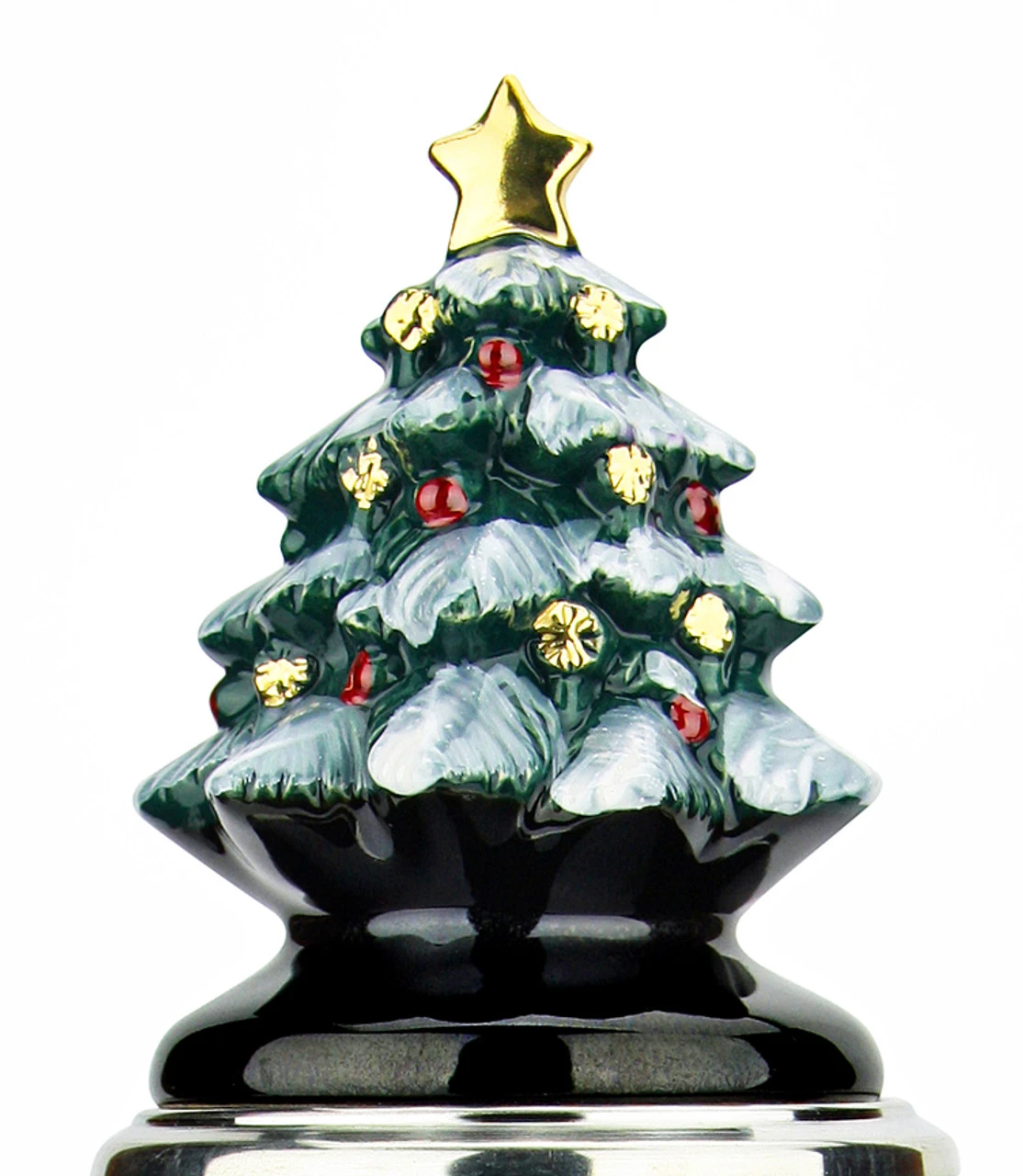 Santas Alpine Sleigh Ride German Beer Stein Rustic | Christmas Tree Lid - Image 2