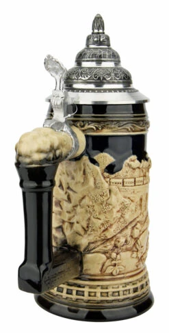 Train Beer Stein | Antique Style -Luxury Cupware Shop Train Beer Stein Antique Style K940EZ Back SM 38017.1631571527